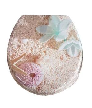 Copriwater Copri Water Sedile Wc Bagno Universale Cerniere Acciaio Sabbia 52981a         3,5