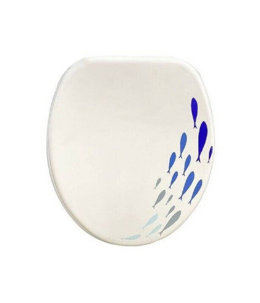 Copriwater Copri Water Sedile Wc Bagno Universale Cerniere Con Pesciolini 59125         3,5