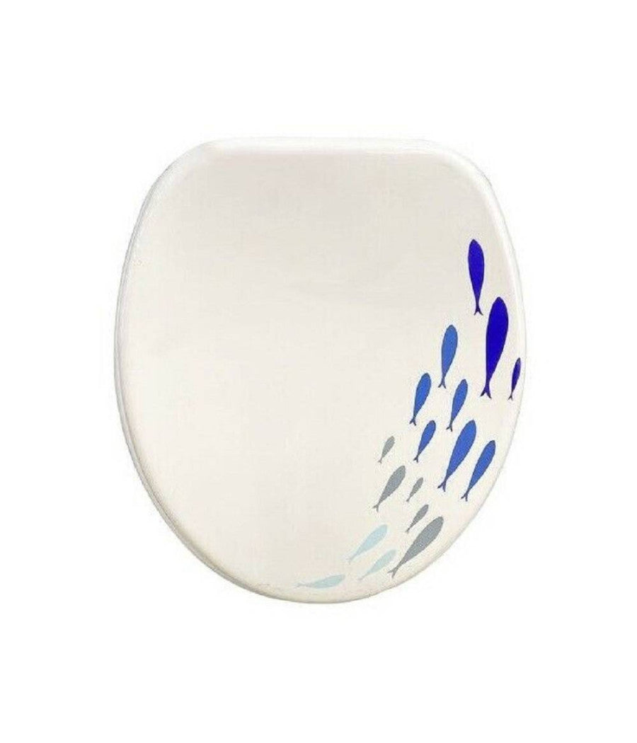 Copriwater Copri Water Sedile Wc Bagno Universale Cerniere Con Pesciolini 59125         3,5