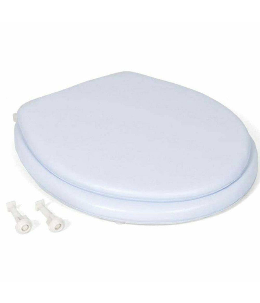 Copriwater Copri Wc In Plastica E Pvc Imbottito Standard Universale Con Perni         3,5