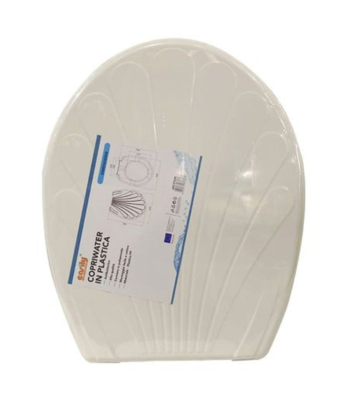 Copriwater Coprivaso Sedile Wc In Plastica Tavoletta Da Bagno Dalia Bianco 87638         