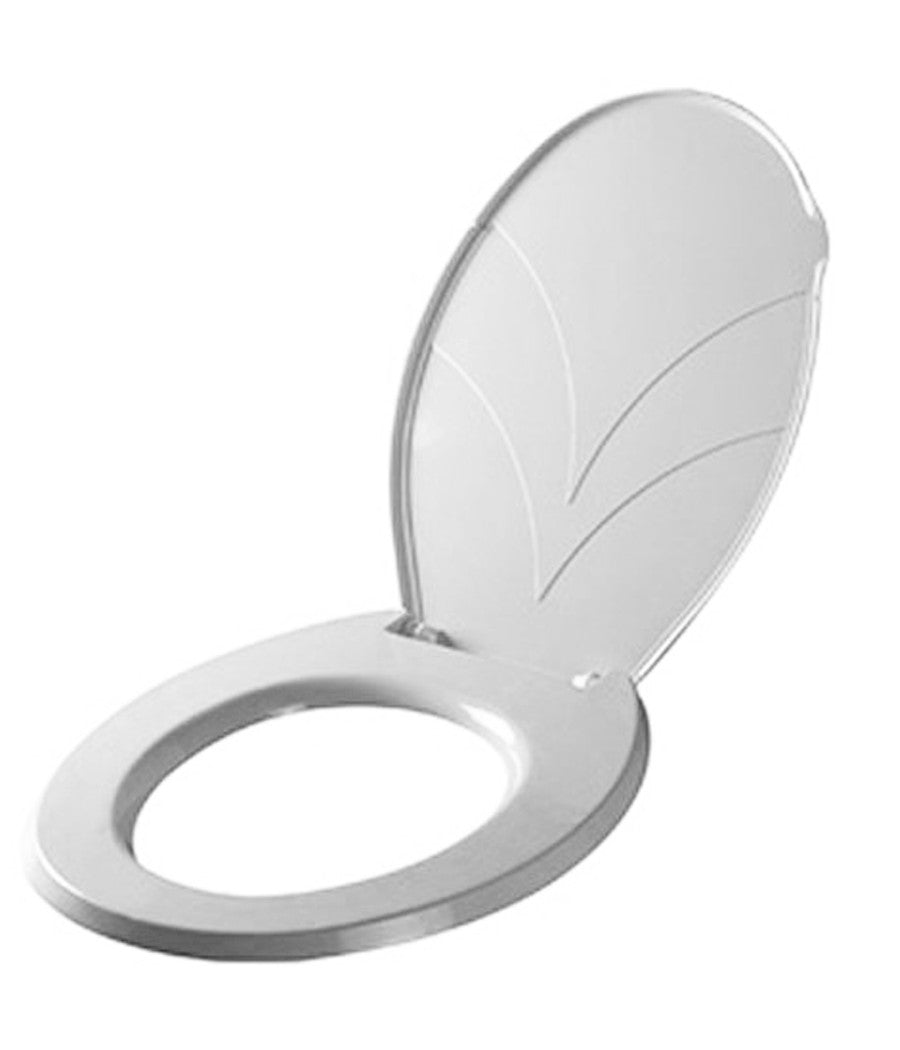 Copriwater Coprivaso Tavoletta Sedile Wc Plastica Diametro 324mm Colore Bianco         3,5