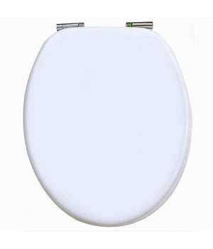 Copriwater Coprivaso Wc In Mdf Universale Bianco 45x49cm Cerniere Acciaio 69008         