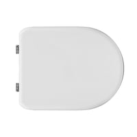 Copriwater dedicato per Serie Esedra Ideal Standard in legno bianco con cerniere