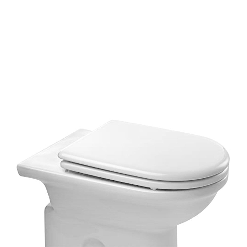 Copriwater dedicato per Serie Esedra Ideal Standard in legno bianco con cerniere