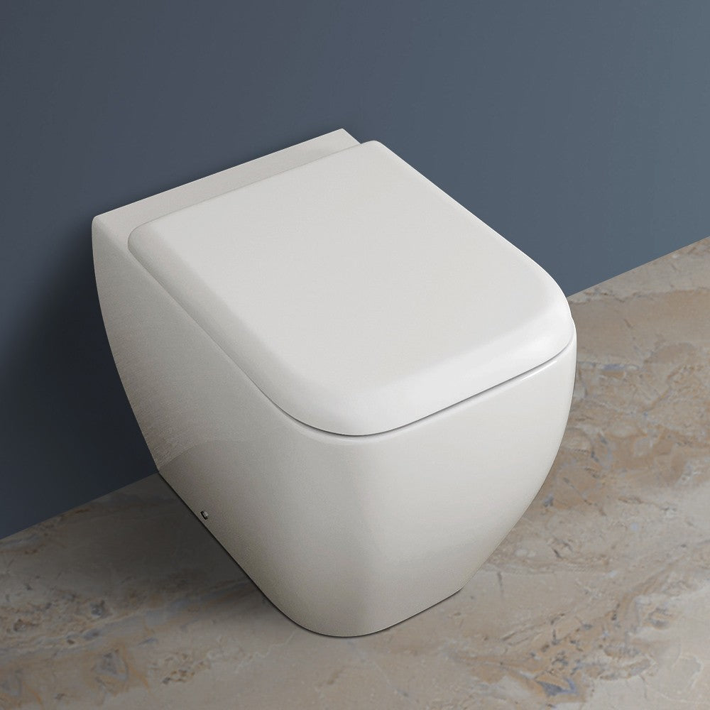 Copriwater Dedicato Rak Ceramiche serie Metropolitan Bianco