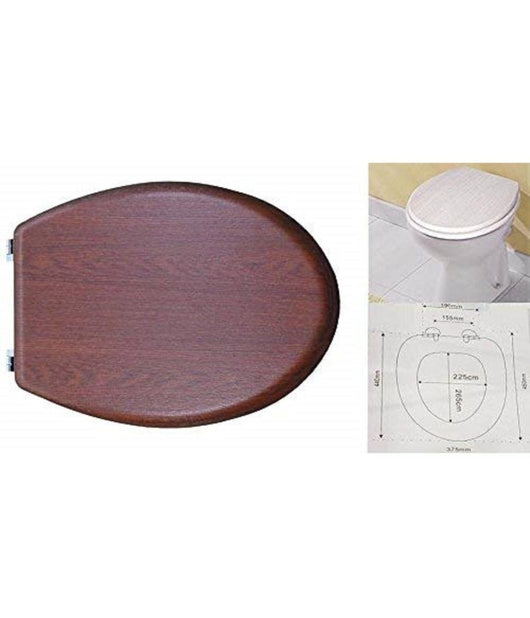 Copriwater Effetto Legno Noce Ciliegio Arredo Per Bagno Copri Wc Water Coprivaso         3,5