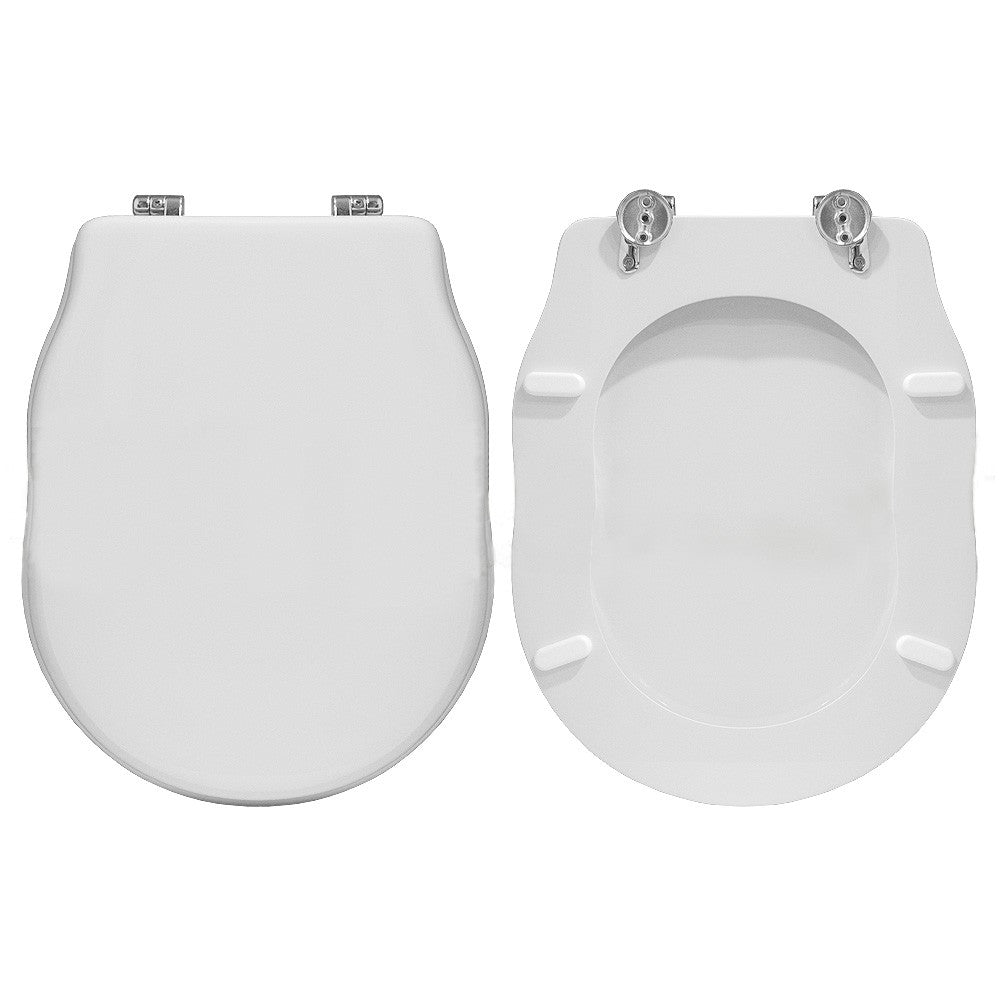 Copriwater in legno rivestito di poliestere per Hidra ELLADE bianco