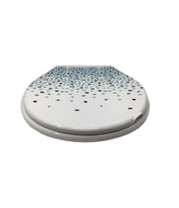 Trade Shop - Copriwater In Plastica Resistente Tavoletta Wc 44x36.5 Cm Fantasia Mosaico -        3,5