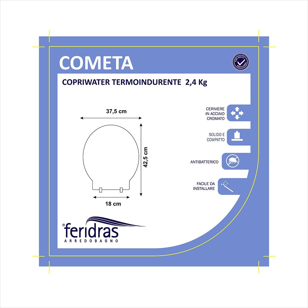 Copriwater in Termoindurente - 2,4 Kg Bianco