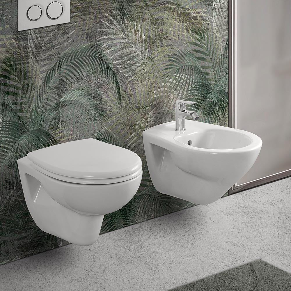 Copriwater originale serie Domus bianco lucido in termoindurente 