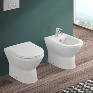 Copriwater originale serie Round slim softclose in termoindurente bianco