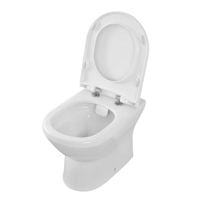 Copriwater originale serie Round slim softclose in termoindurente bianco