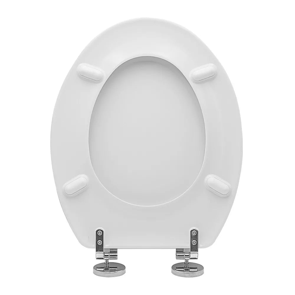 Copriwater per wc anziani in termoindurente bianco cerniere regolabili