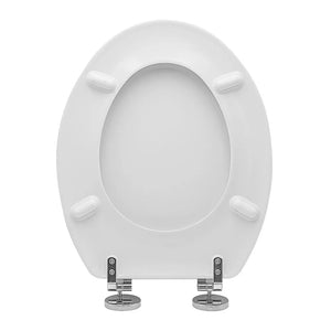 Copriwater per wc anziani in termoindurente bianco cerniere regolabili