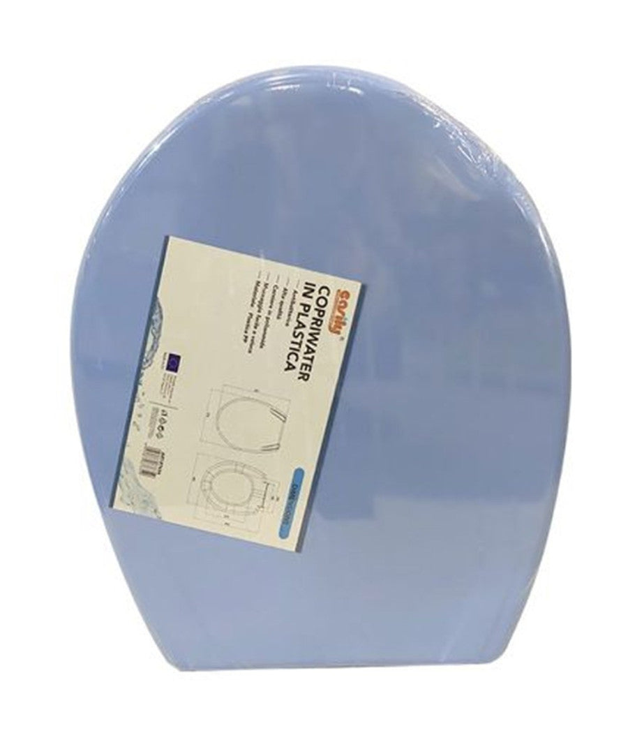 Copriwater Sedile Coprivaso Wc Water Bagno In Plastica Magnolia Blu 87634         