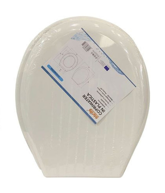 Copriwater Sedile Wc Coprivaso In Plastica Tavoletta Da Bagno Lilia Bianco 87639         