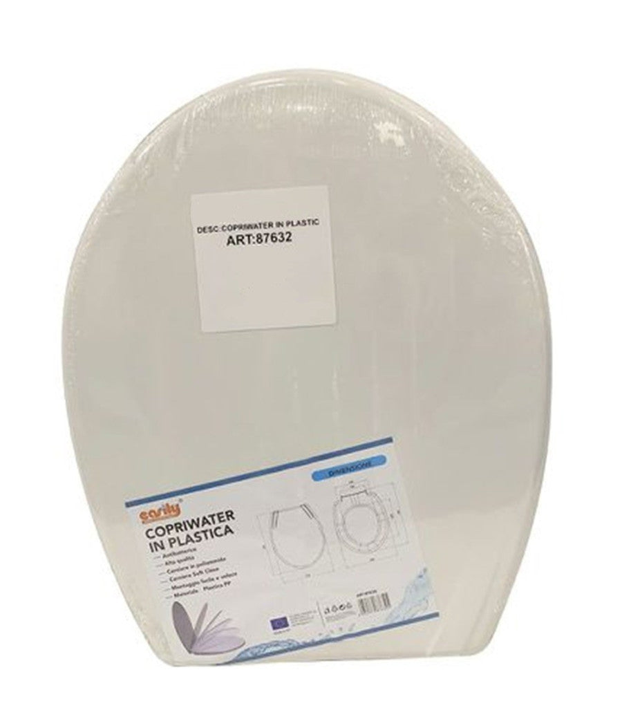 Copriwater Sedile Wc Water Bagno In Plastica Magnolia Soft Close Bianco 87632         
