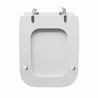 Copriwater serie Conca colore Bianco Ideal Standard legno rivestito e cerniere in acciaio