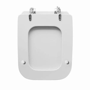 Copriwater serie Conca colore Bianco Ideal Standard legno rivestito e cerniere in acciaio