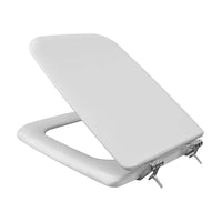 Copriwater serie Conca colore Bianco Ideal Standard legno rivestito e cerniere in acciaio