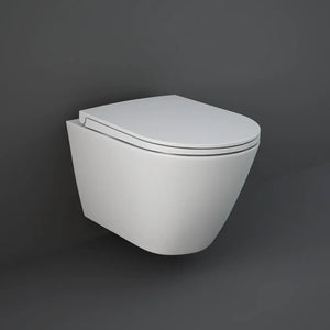Copriwater slim serie Feeling soft-close in bianco matt con sgancio rapido