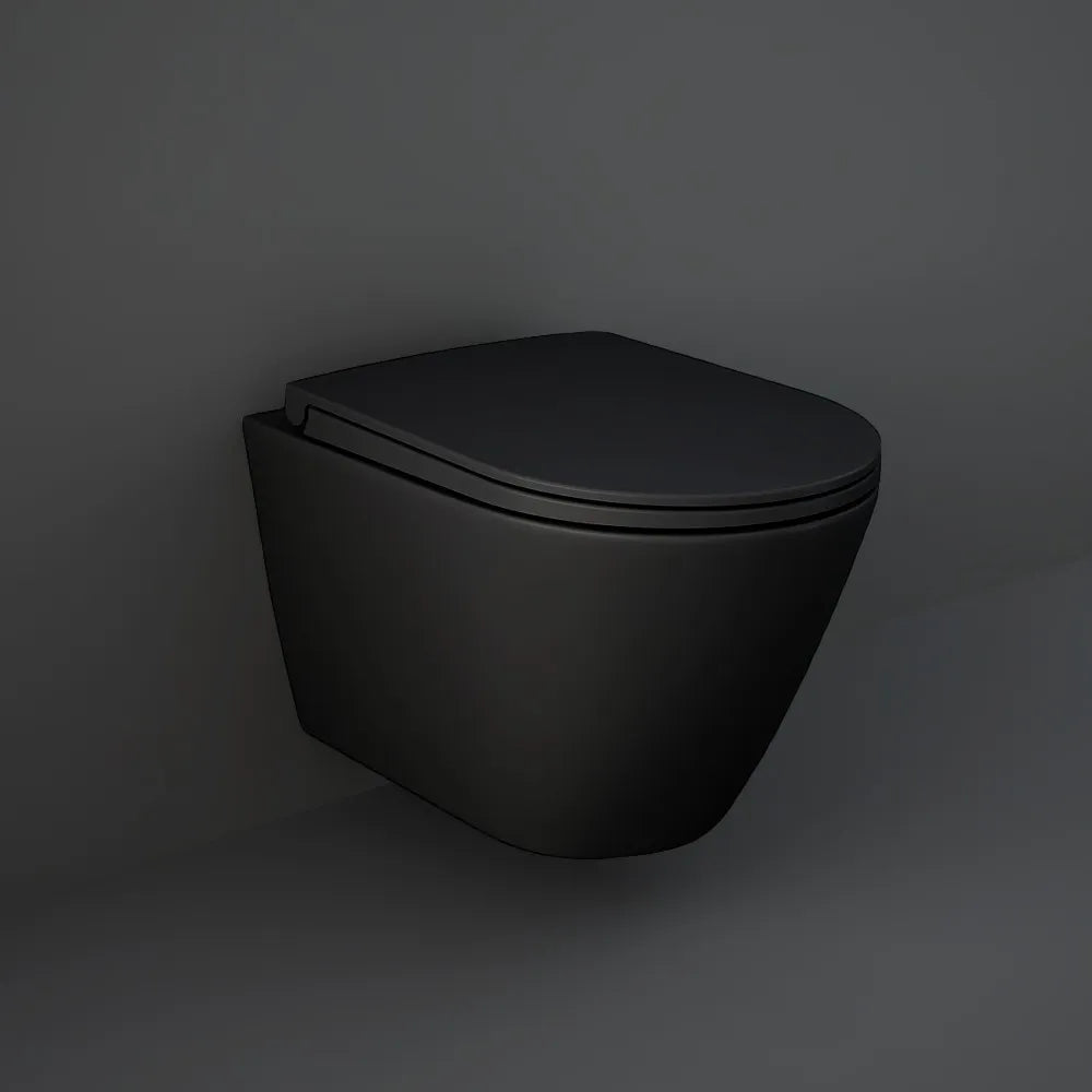 Copriwater slim softclose nero opaco originale serie Feeling