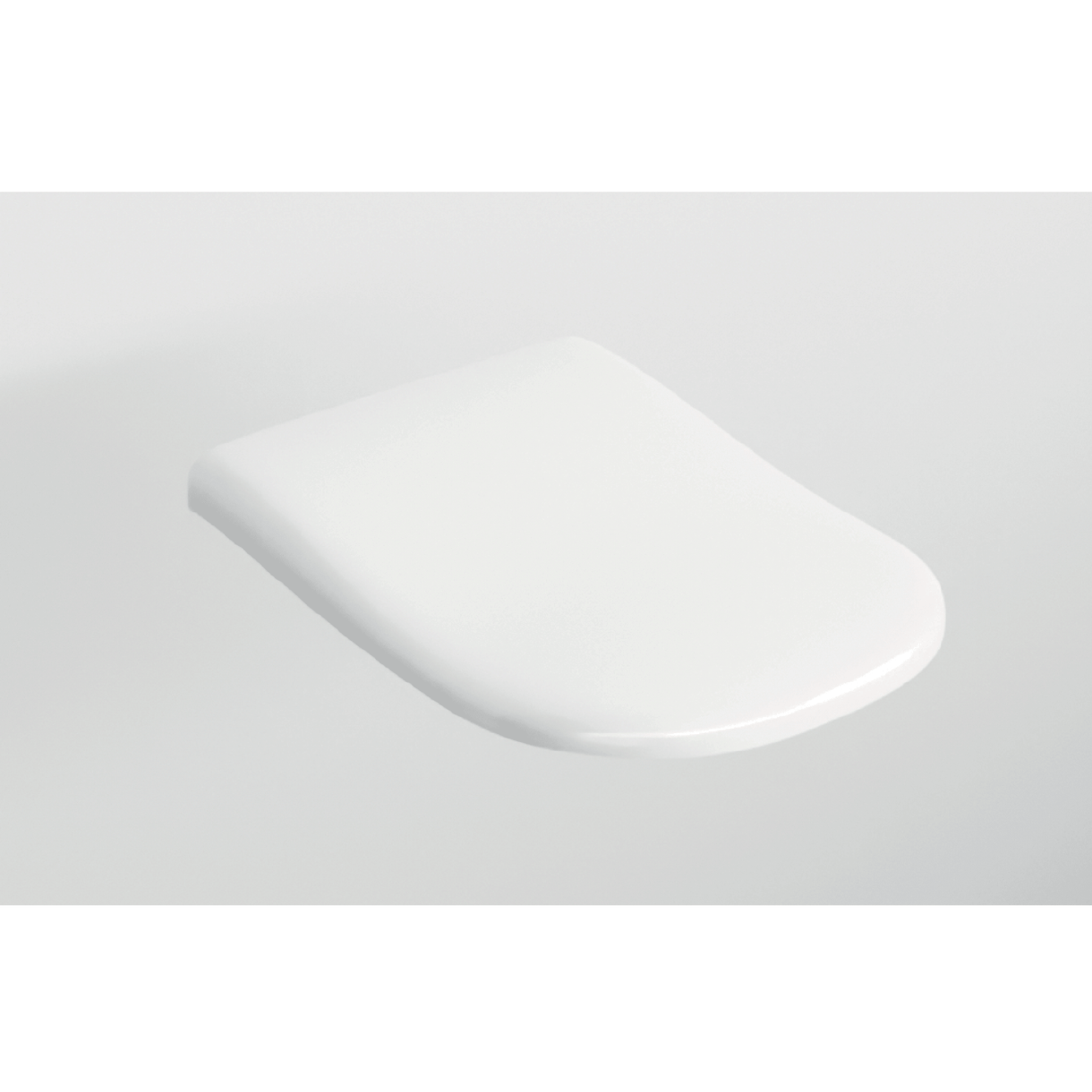 Copriwater Soft-Close Ceramica Cielo "Fluid" Bianco Lucido