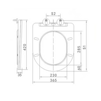 Copriwater T-COVER colore nero opaco