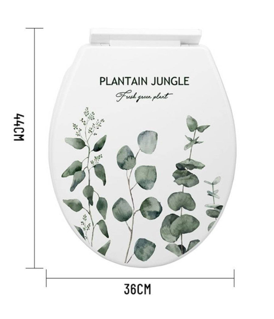 Copriwater Universale In Plastica Super Resistente 44x36cm Decorazione Piante         