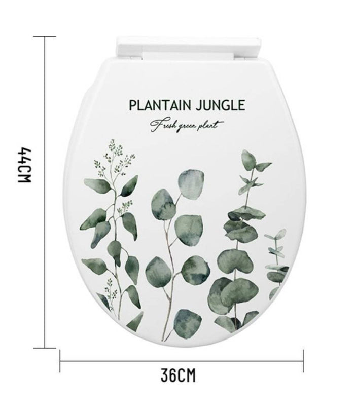 Copriwater Universale In Plastica Super Resistente 44x36cm Decorazione Piante         