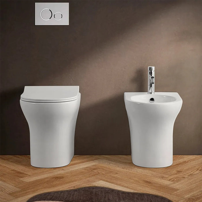 Copriwc originale serie Itaca bianco lucido con chiusura soft-close