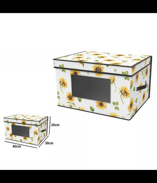 Box Scatola Salvaspazio Armadio Contenitore Porta Oggetti Organizer 40x30x20         