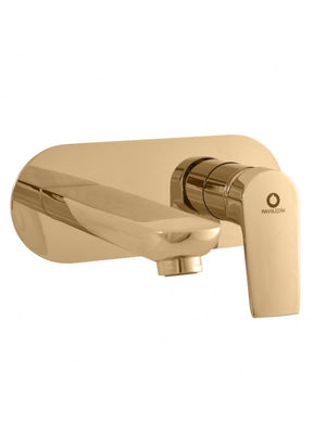 Miscelatore lavabo a parete COLORADO in ottone dorato