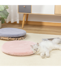 Tappeto Cute Pelliccia Fluffy Vari Colori Living Stanza Da Letto Salone 90x90 Cm         