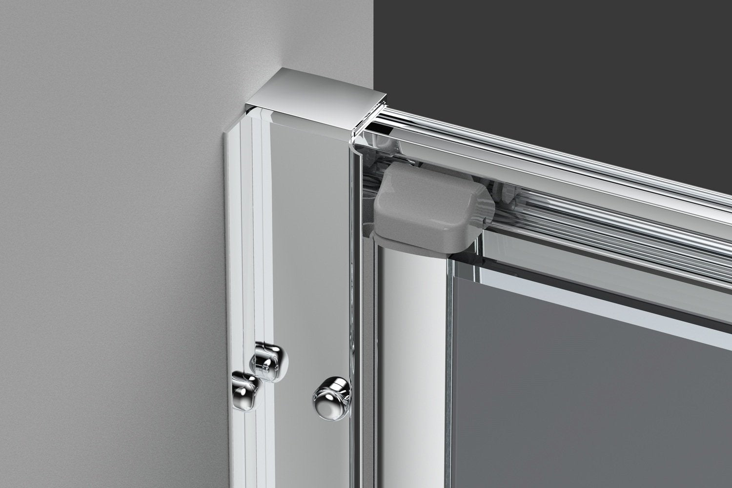 Box doccia 70 cm a SOFFIETTO apertura laterale a libro H195 cm CHIARA Cromato