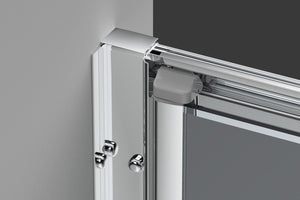 Box doccia 70 cm a SOFFIETTO apertura laterale a libro H195 cm CHIARA Cromato