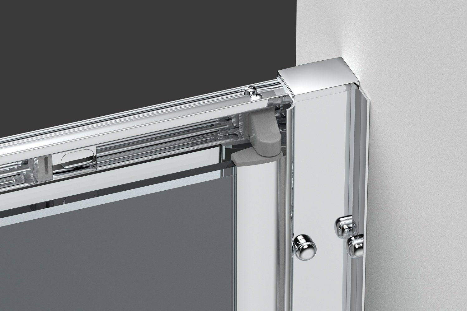 Box doccia 70 cm a SOFFIETTO apertura laterale a libro H195 cm CHIARA Cromato