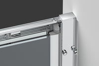 Box doccia 70 cm a SOFFIETTO apertura laterale a libro H195 cm CHIARA Cromato