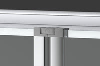 Box doccia 70 cm a SOFFIETTO apertura laterale a libro H195 cm CHIARA Cromato