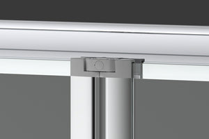 Box doccia 70 cm a SOFFIETTO apertura laterale a libro H195 cm CHIARA Cromato