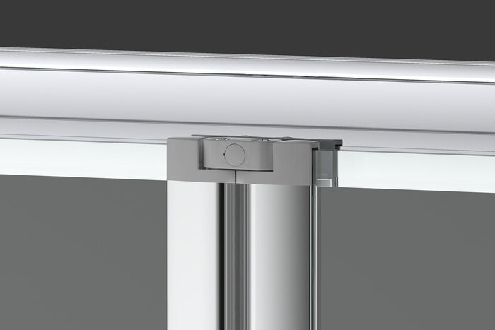 Box doccia 70 cm a SOFFIETTO apertura laterale a libro H195 cm CHIARA Cromato