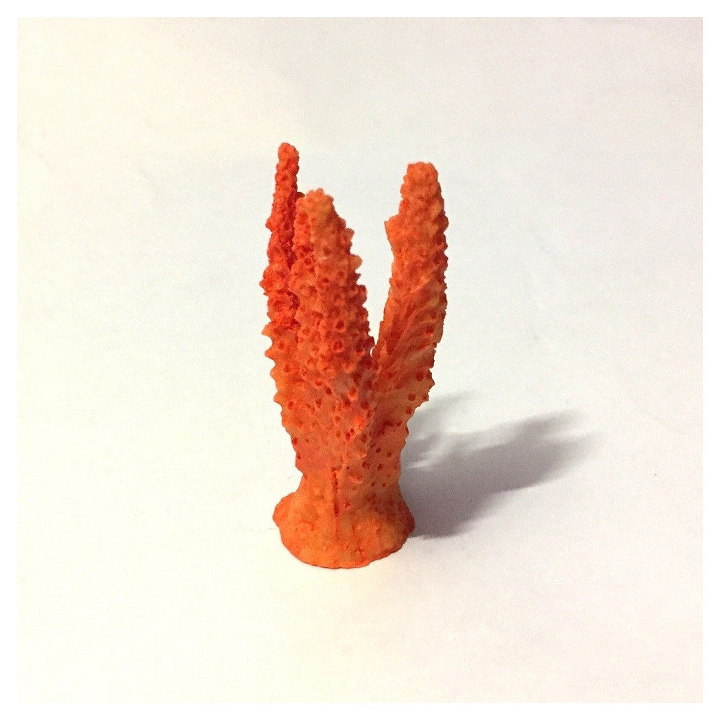 Trade Shop - Corallo Finto In Resina 7cm Orange Artificiale Per Decorazioni Acquario Addobbi -