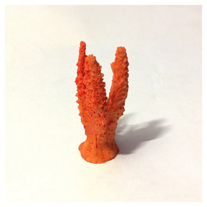 Trade Shop - Corallo Finto In Resina 7cm Orange Artificiale Per Decorazioni Acquario Addobbi -