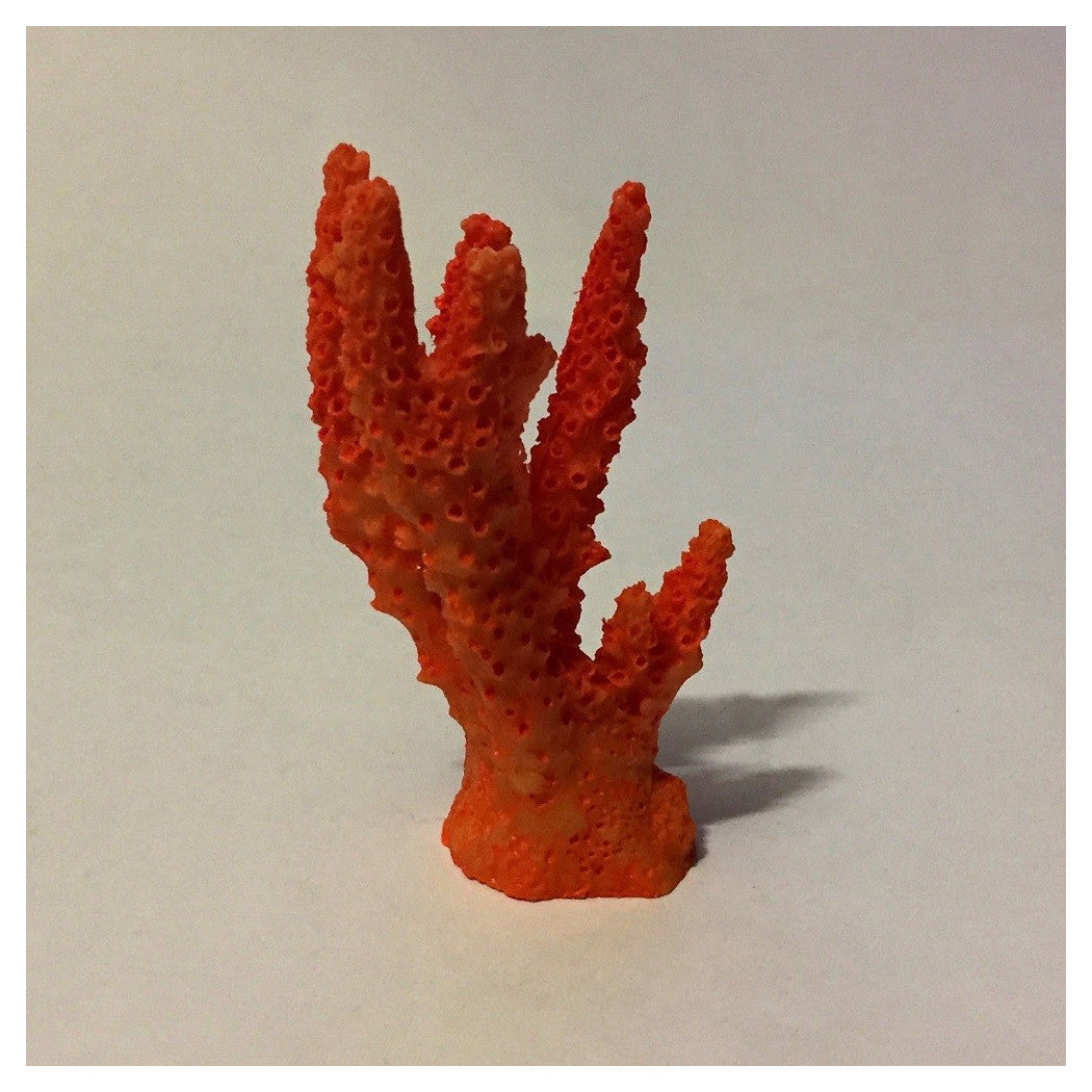 Trade Shop - Corallo Finto In Resina 7cm Orange Artificiale Per Decorazioni Acquario Addobbi -