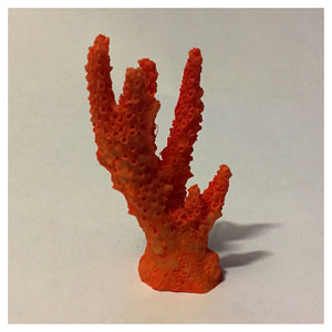 Trade Shop - Corallo Finto In Resina 7cm Orange Artificiale Per Decorazioni Acquario Addobbi -