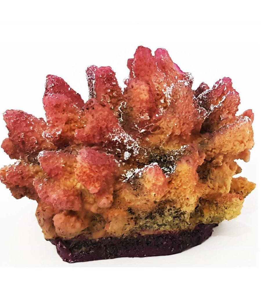 Corallo In Resina Ornamento Per Acquario 15x10.5x13 Cm Sottomarino Decorazioni         