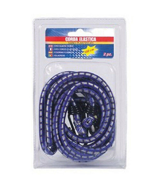Corda Elastica 150 Cm 2 Pezzi In Blister Accessori Auto Accessori Emergenza         