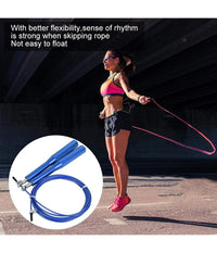 Corda Per Saltare 3 Mt Pvc Lega Di Allumino Antiscivolo Portatile Per Fitness         