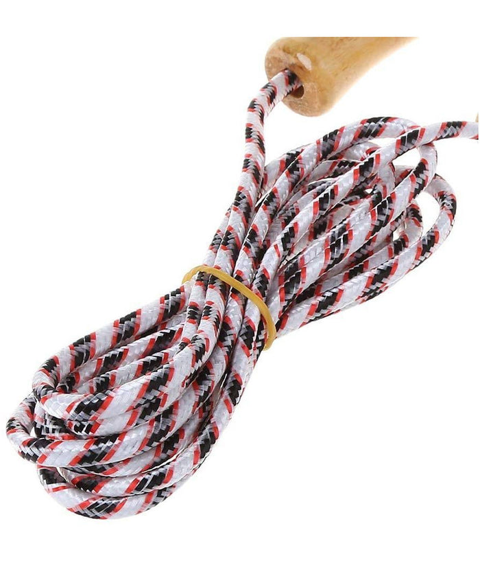 Corda Per Saltare Allenamento Crossfit Jump Rope Pugilato Fitness Manici Legno         